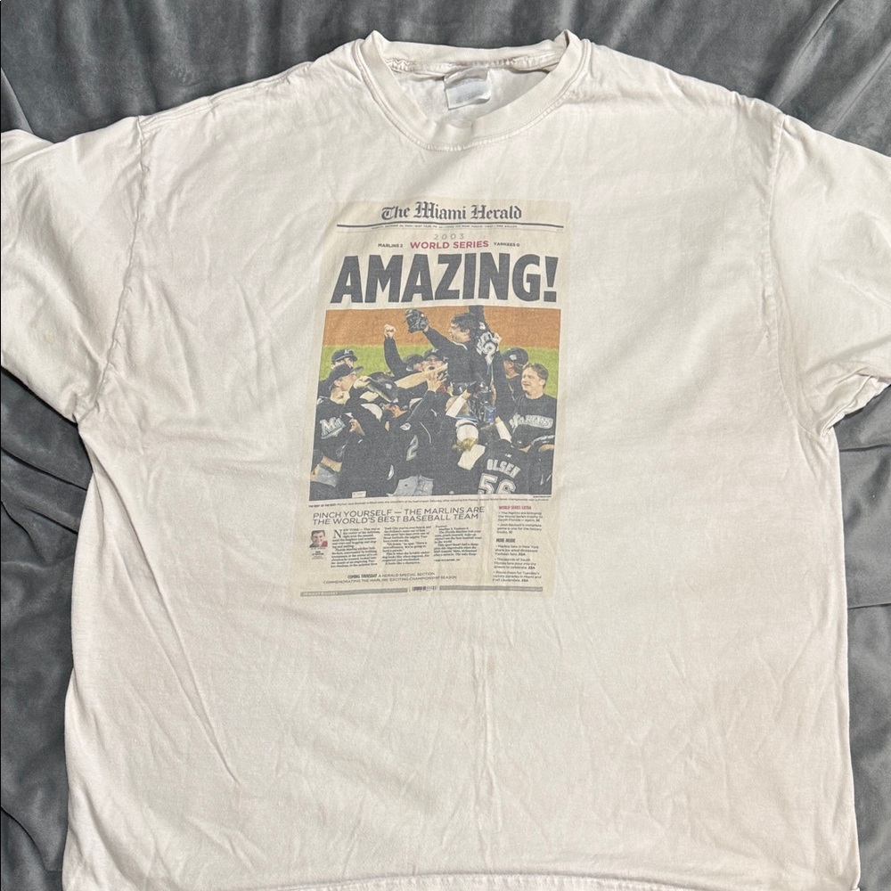 Marlins 2003 World Series Newspaper